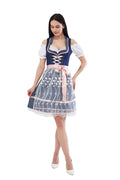 Dirndl Dress: Bavarian Oktoberfest Costume with Apron & Blouse